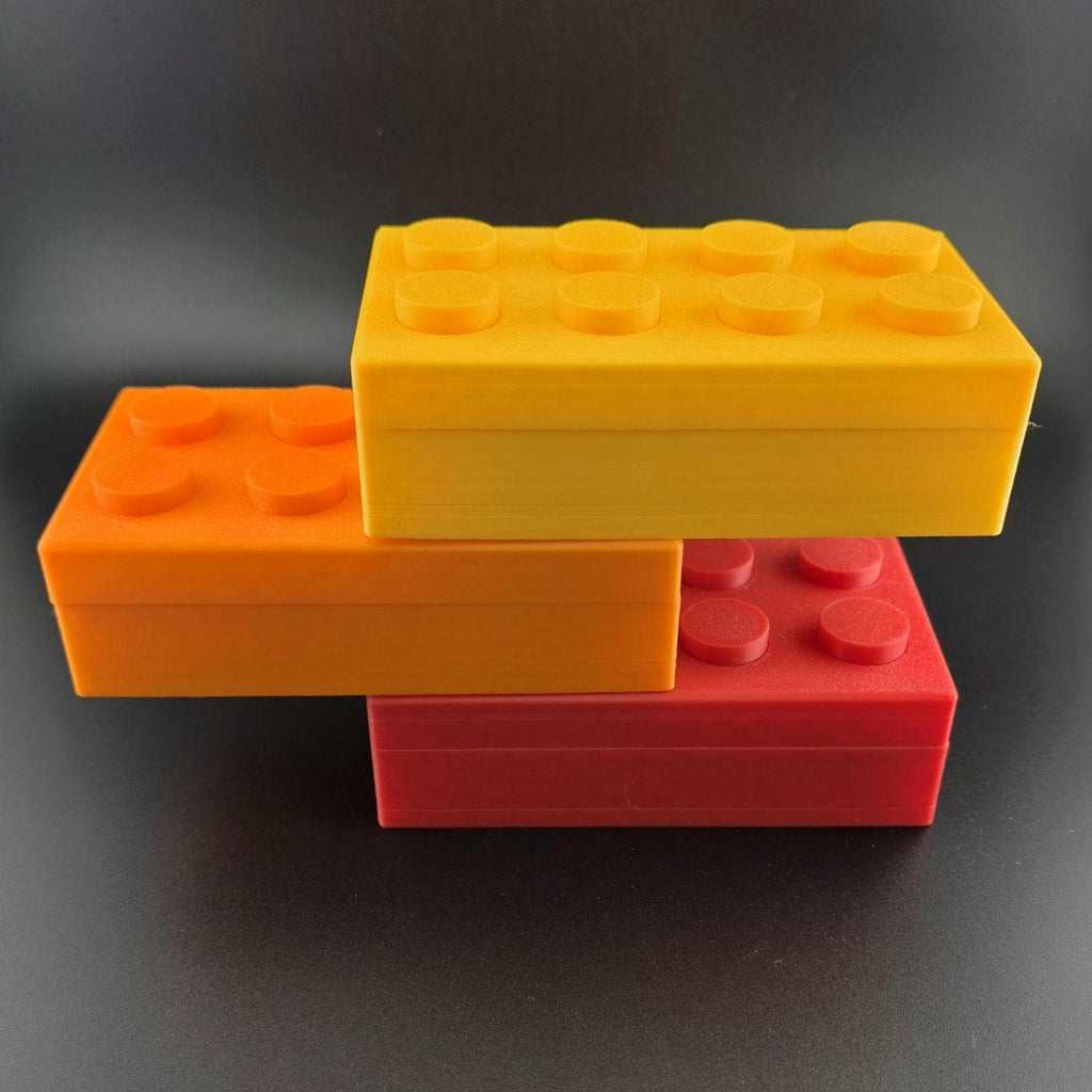 Dice Box for D&D & TTRPG – Lego-Inspired Stacking Brick Design | Holds 7-Piece Polyhedral Set