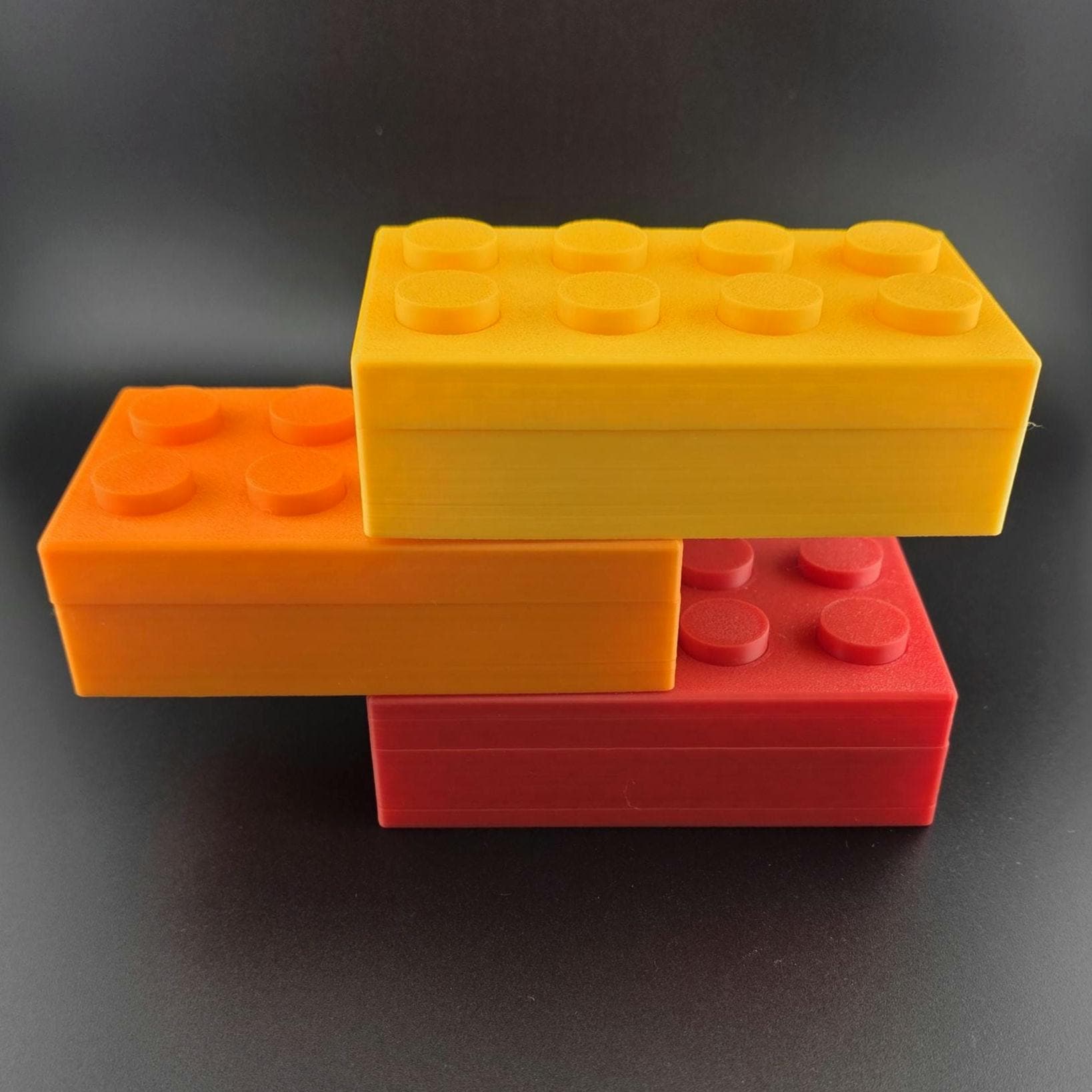Dice Box for D&D & TTRPG – Lego-Inspired Stacking Brick Design | Holds 7-Piece Polyhedral Set
